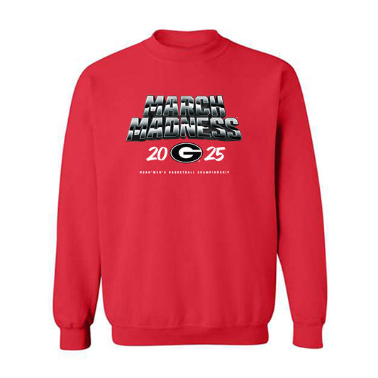 Georgia - NCAA Men's Basketball : Justin Abson - NCAA® March Madness® 2025 Shersey Crewneck Sweatshirt-0