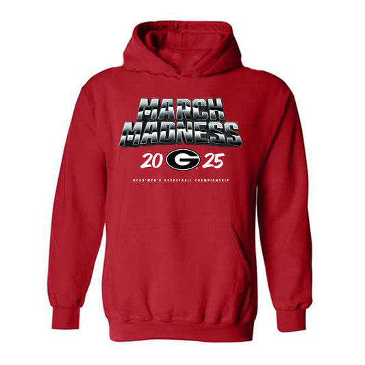 Georgia - NCAA Men's Basketball : Jaden Newell - NCAA® March Madness® 2025 Shersey Hooded Sweatshirt-0
