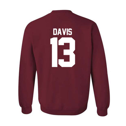Oklahoma - NCAA Men's Basketball : Tae Davis - NCAA® March Madness® 2025 Shersey Crewneck Sweatshirt-1