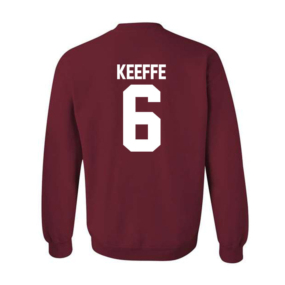 Oklahoma - NCAA Men's Basketball : Finley Keeffe - NCAA® March Madness® 2025 Shersey Crewneck Sweatshirt-1