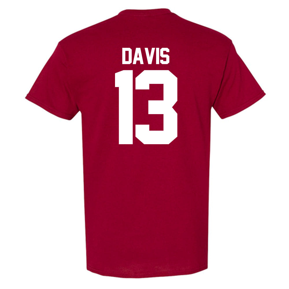 Oklahoma - NCAA Men's Basketball : Tae Davis - NCAA® March Madness® 2025 Shersey T-Shirt-1