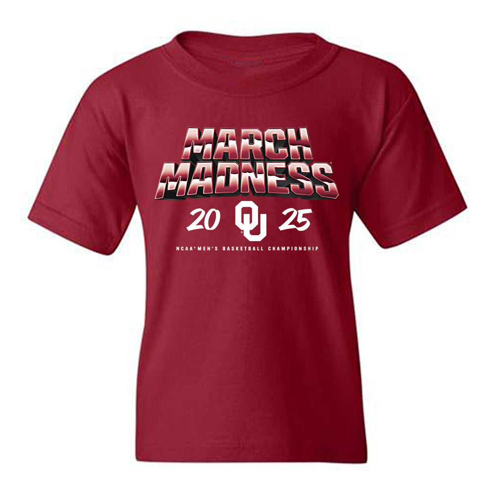 Oklahoma - NCAA Men's Basketball : Jake Hansen - NCAA® March Madness® 2025 Shersey Youth T-Shirt-0
