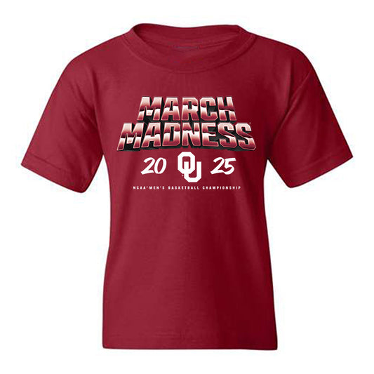 Oklahoma - NCAA Men's Basketball : Mohamed Wague - NCAA® March Madness® 2025 Shersey Youth T-Shirt-0