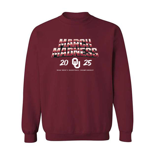 Oklahoma - NCAA Men's Basketball : Derrion Reid - NCAA® March Madness® 2025 Shersey Crewneck Sweatshirt-0