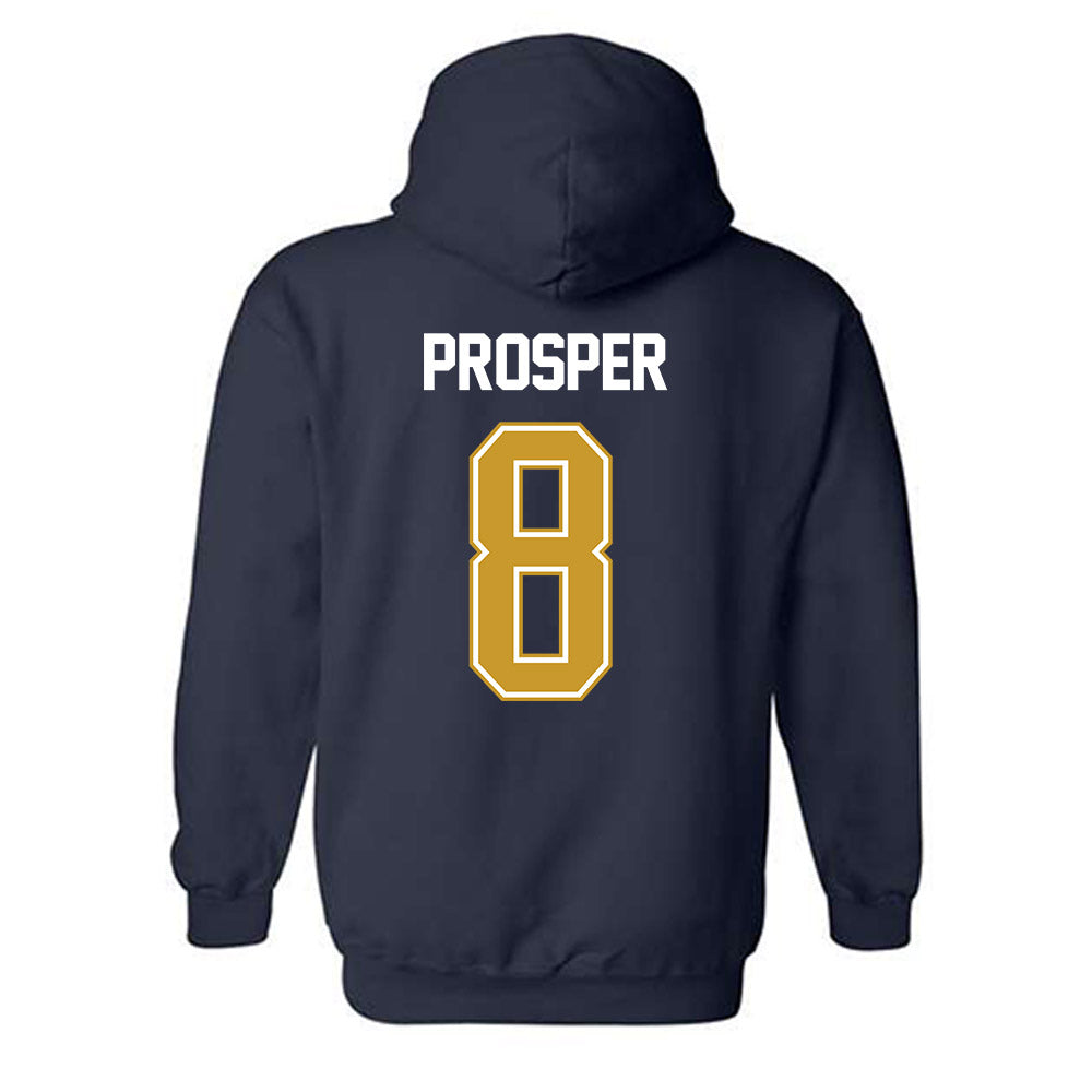 Notre Dame - NCAA Women's Basketball : Cassandre Prosper - NCAA® March Madness® 2025 Shersey Hooded Sweatshirt-1