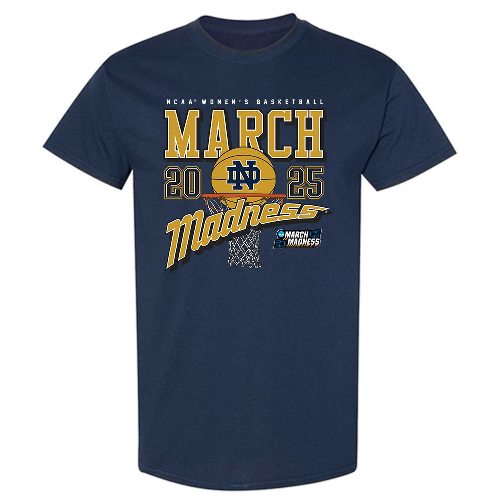 Notre Dame - NCAA Women's Basketball : Kelly Ratigan - NCAA® March Madness® 2025 Shersey T-Shirt-0