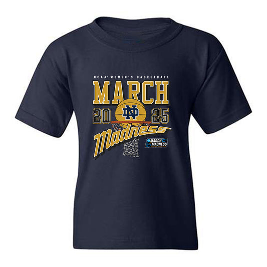 Notre Dame - NCAA Women's Basketball : Hannah Hidalgo - NCAA® March Madness® 2025 Shersey Youth T-Shirt-0