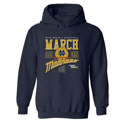 Notre Dame - NCAA Women's Basketball : Leah Macy - NCAA® March Madness® 2025 Shersey Hooded Sweatshirt-0