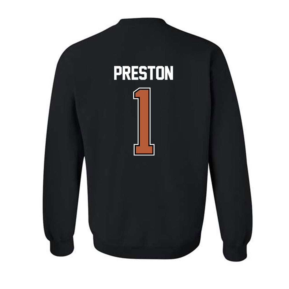 Texas - NCAA Women's Basketball : Bryanna Preston - NCAA® March Madness® 2025 Shersey Crewneck Sweatshirt-1