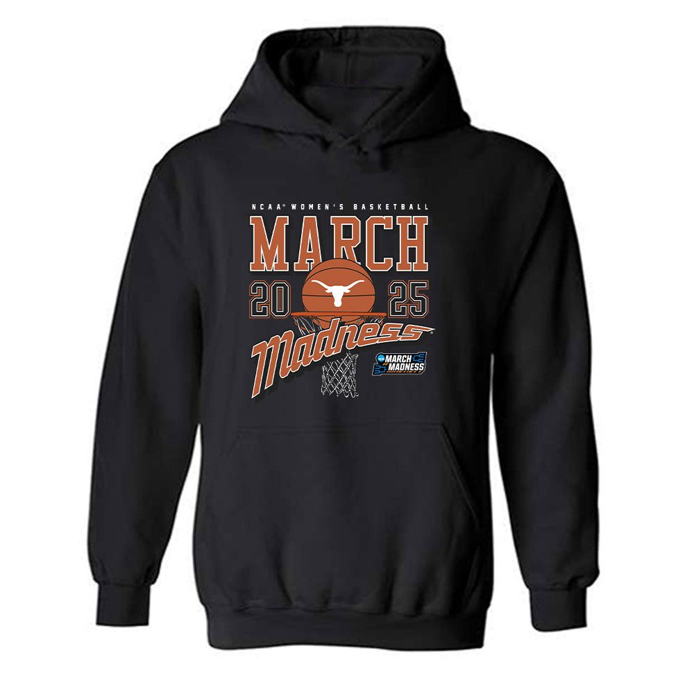 Texas - NCAA Women's Basketball : Kyla Oldacre - NCAA® March Madness® 2025 Shersey Hooded Sweatshirt-0