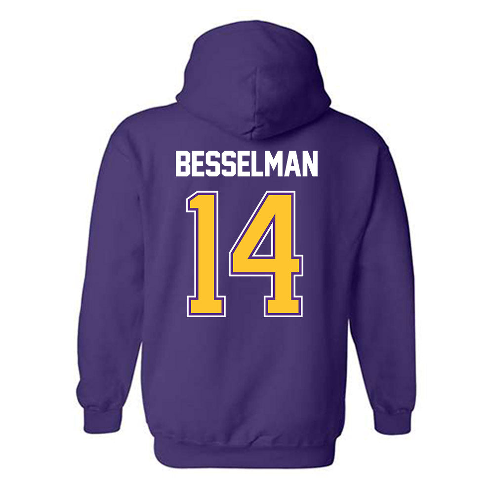 LSU - NCAA Women's Basketball : Izzy Besselman - NCAA® March Madness® 2025 Shersey Hooded Sweatshirt-1