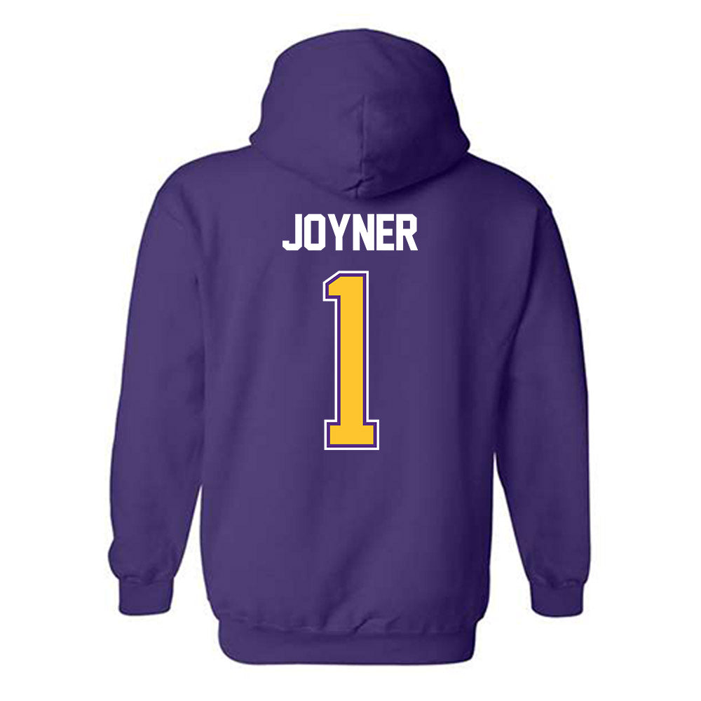 LSU - NCAA Women's Basketball : Amiya Joyner - NCAA® March Madness® 2025 Shersey Hooded Sweatshirt-1
