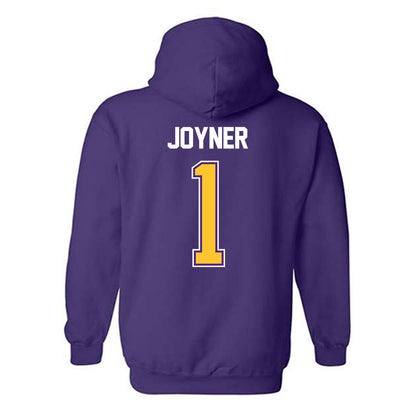 LSU - NCAA Women's Basketball : Amiya Joyner - NCAA® March Madness® 2025 Shersey Hooded Sweatshirt-1