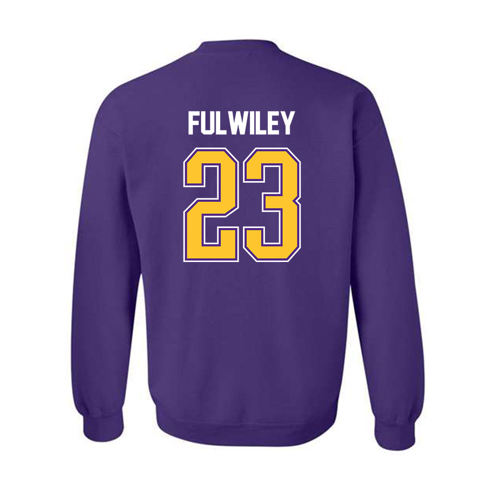 LSU - NCAA Women's Basketball : MiLaysia Fulwiley - NCAA® March Madness® 2025 Shersey Crewneck Sweatshirt-1