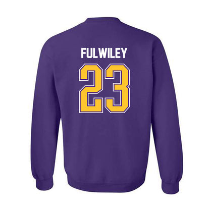LSU - NCAA Women's Basketball : MiLaysia Fulwiley - NCAA® March Madness® 2025 Shersey Crewneck Sweatshirt-1