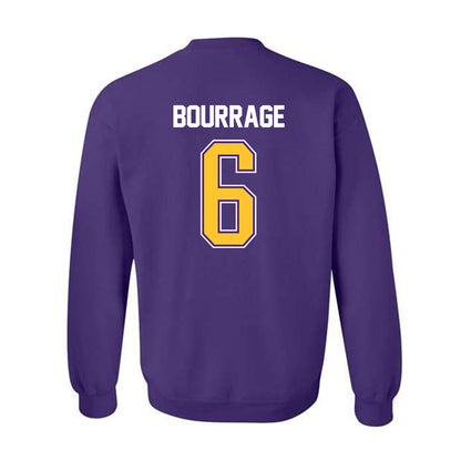 LSU - NCAA Women's Basketball : Divine Bourrage - NCAA® March Madness® 2025 Shersey Crewneck Sweatshirt-1