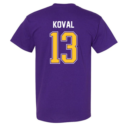 LSU - NCAA Women's Basketball : Kate Koval - NCAA® March Madness® 2025 Shersey T-Shirt-1