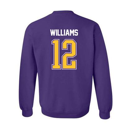LSU - NCAA Women's Basketball : Mikaylah Williams - NCAA® March Madness® 2025 Shersey Crewneck Sweatshirt-1