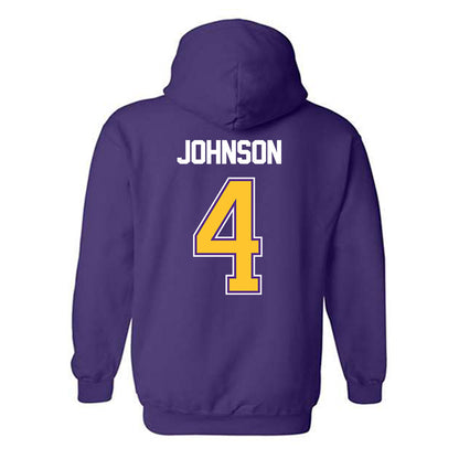 LSU - NCAA Women's Basketball : Flaujae Johnson - NCAA® March Madness® 2025 Shersey Hooded Sweatshirt-1