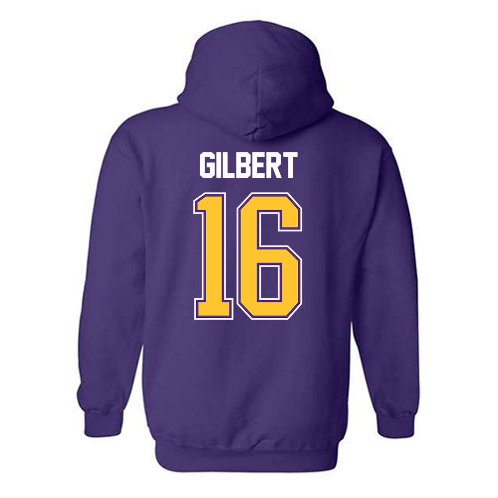 LSU - NCAA Women's Basketball : Kailyn Gilbert - NCAA® March Madness® 2025 Shersey Hooded Sweatshirt-1