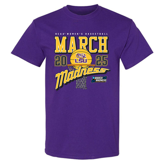 LSU - NCAA Women's Basketball : Amiya Joyner - NCAA® March Madness® 2025 Shersey T-Shirt-0