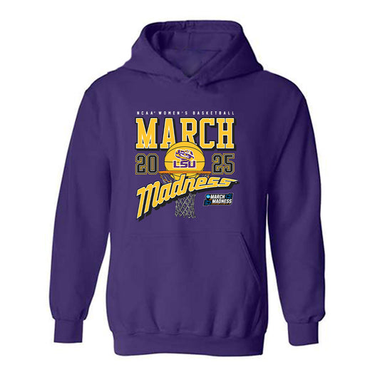 LSU - NCAA Women's Basketball : Jada Richard - NCAA® March Madness® 2025 Shersey Hooded Sweatshirt-0