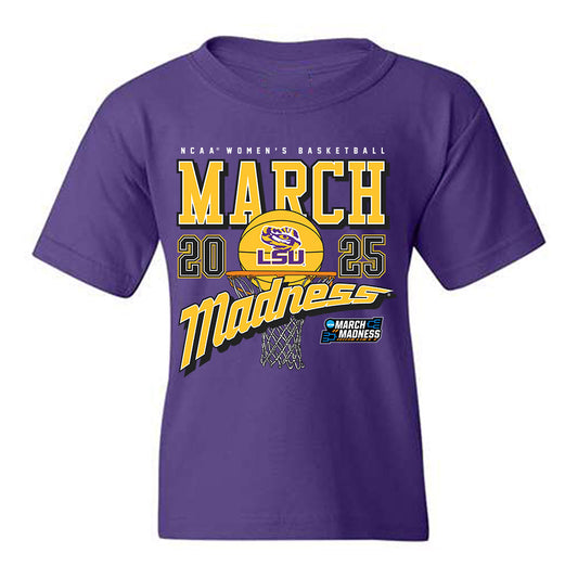 LSU - NCAA Women's Basketball : Kailyn Gilbert - NCAA® March Madness® 2025 Shersey Youth T-Shirt-0