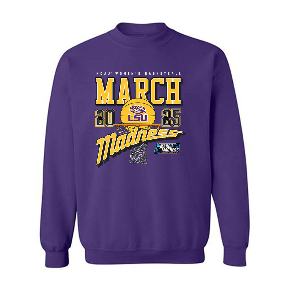 LSU - NCAA Women's Basketball : Kate Koval - NCAA® March Madness® 2025 Shersey Crewneck Sweatshirt-0