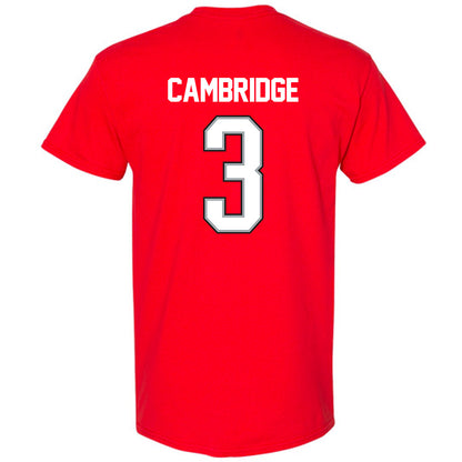 Ohio State - NCAA Women's Basketball : Kennedy Cambridge - NCAA® March Madness® 2025 Shersey T-Shirt-1