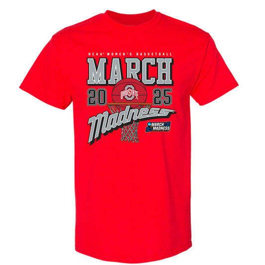 Ohio State - NCAA Women's Basketball : Ella Hobbs - NCAA® March Madness® 2025 Shersey T-Shirt-0
