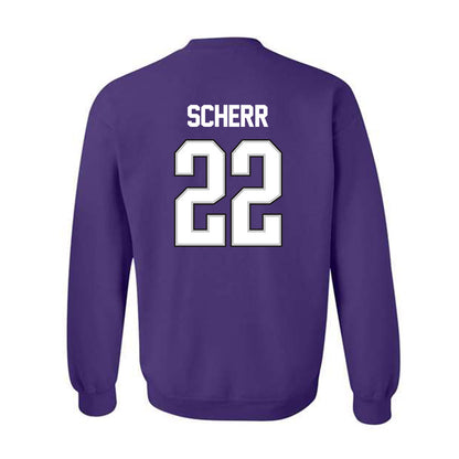 TCU - NCAA Women's Basketball : Maddie Scherr - NCAA® March Madness® 2025 Shersey Crewneck Sweatshirt-1