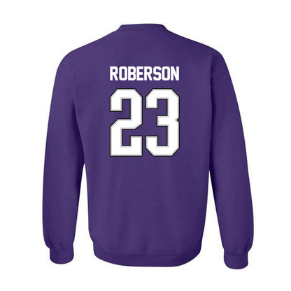 TCU - NCAA Women's Basketball : Aaliyah Roberson - NCAA® March Madness® 2025 Shersey Crewneck Sweatshirt-1