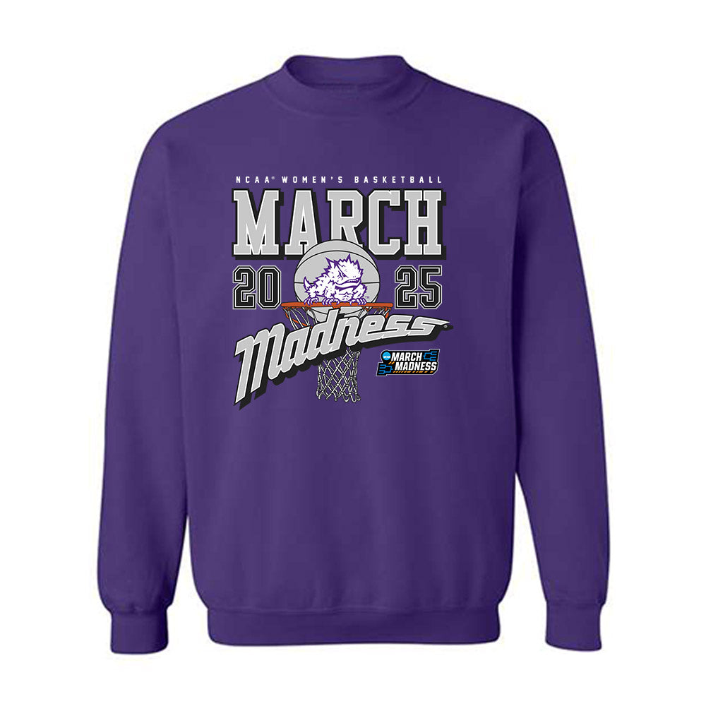 TCU - NCAA Women's Basketball : Taylor Bigby - NCAA® March Madness® 2025 Shersey Crewneck Sweatshirt-0
