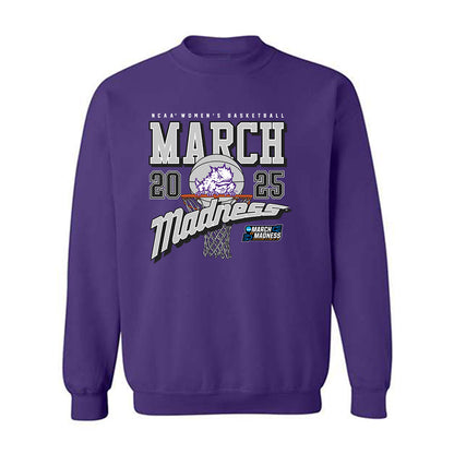 TCU - NCAA Women's Basketball : Aaliyah Roberson - NCAA® March Madness® 2025 Shersey Crewneck Sweatshirt-0