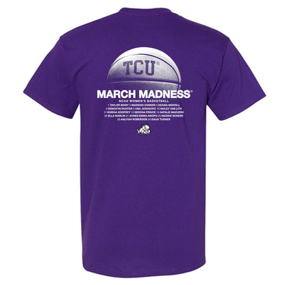 TCU - NCAA Women's Basketball : NCAA® March Madness® 2025 Roster T-Shirt-1