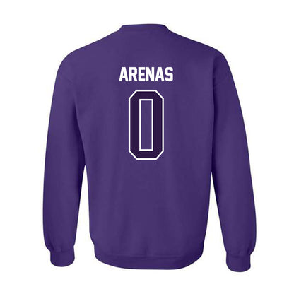 Kansas State - NCAA Women's Basketball : Izela Arenas - NCAA® March Madness® 2025 Shersey Crewneck Sweatshirt-1