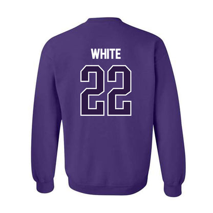 Kansas State - NCAA Women's Basketball : Ramiya White - NCAA® March Madness® 2025 Shersey Crewneck Sweatshirt-1