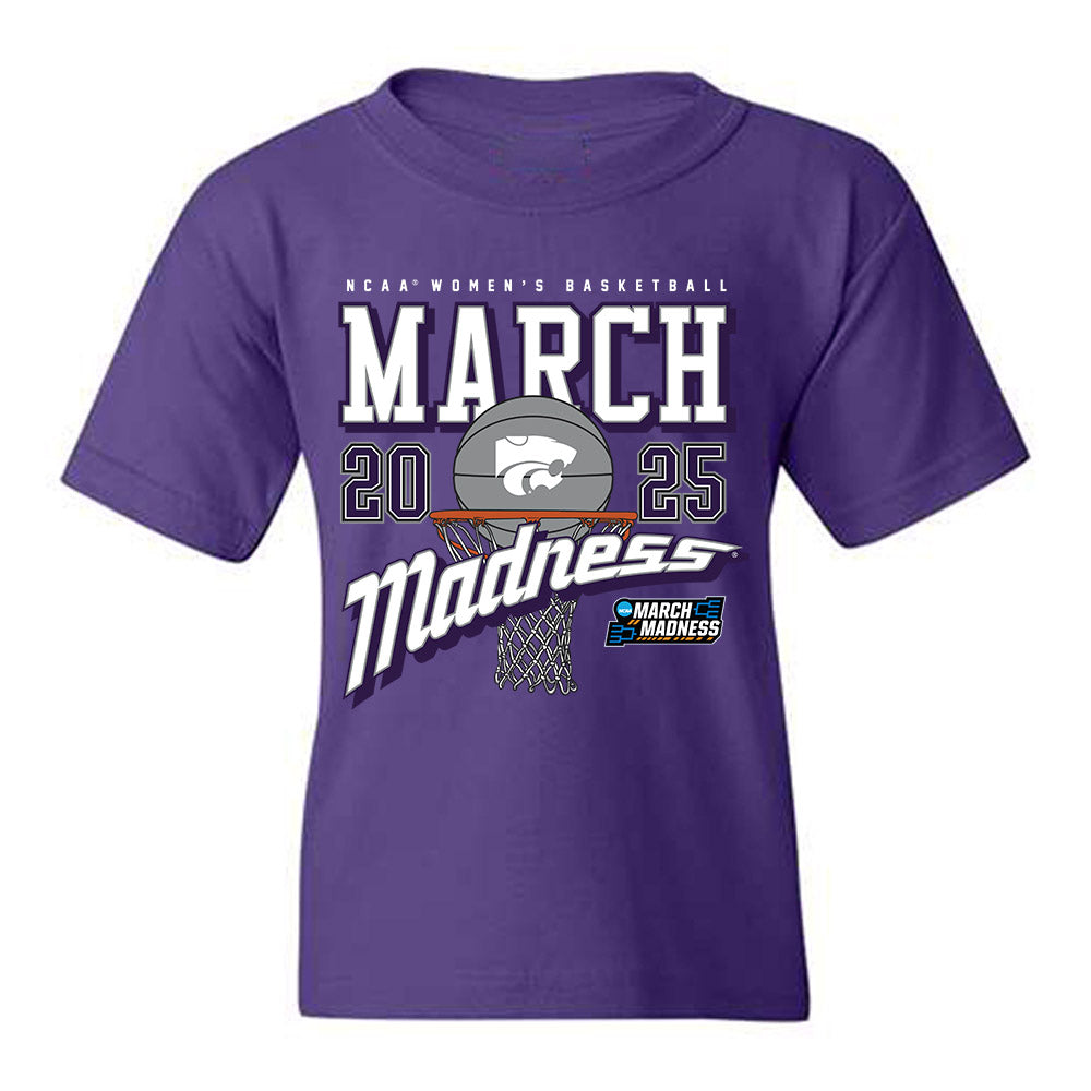 Kansas State - NCAA Women's Basketball : Mikayla Parks - NCAA® March Madness® 2025 Shersey Youth T-Shirt-0