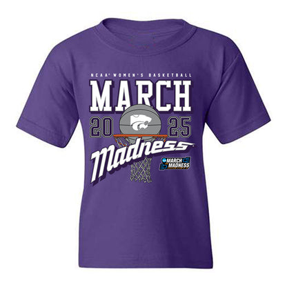 Kansas State - NCAA Women's Basketball : Izela Arenas - NCAA® March Madness® 2025 Shersey Youth T-Shirt-0