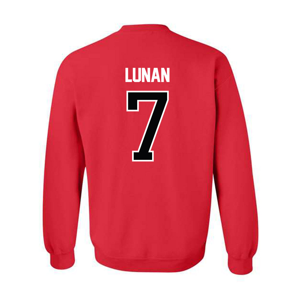 NC State - NCAA Women's Basketball : Kyshe Lunan - NCAA® March Madness® 2025 Shersey Crewneck Sweatshirt-1