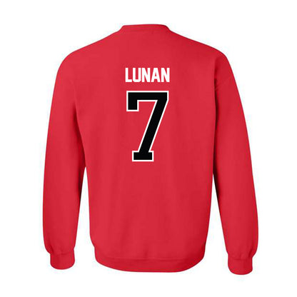 NC State - NCAA Women's Basketball : Kyshe Lunan - NCAA® March Madness® 2025 Shersey Crewneck Sweatshirt-1