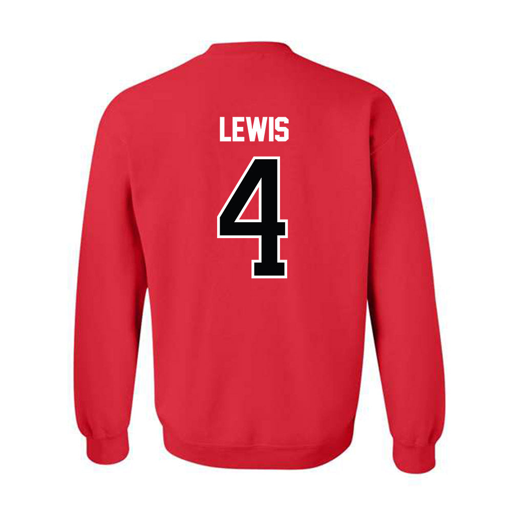 NC State - NCAA Women's Basketball : Alyssa Lewis - NCAA® March Madness® 2025 Shersey Crewneck Sweatshirt-1
