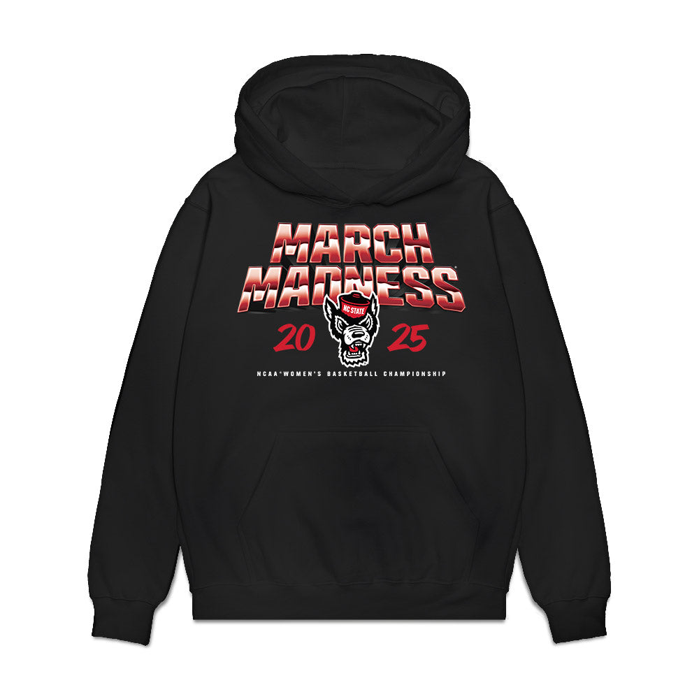 NC State - NCAA Women's Basketball : - NCAA® March Madness® 2025 Team Premium Hooded Sweatshirt-0