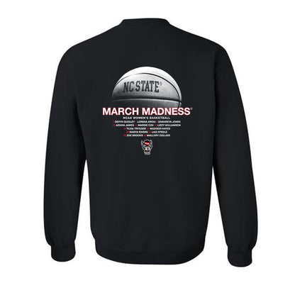 NC State - NCAA Women's Basketball : - NCAA® March Madness® 2025 Roster Crewneck Sweatshirt-1