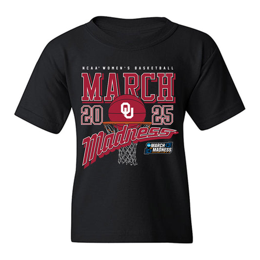 Oklahoma - NCAA Women's Basketball : Beatrice Culliton - NCAA® March Madness® 2025 Shersey Youth T-Shirt-0