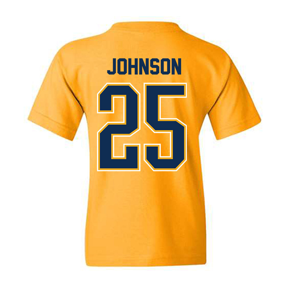 West Virginia - NCAA Women's Basketball : Loghan Johnson - NCAA® March Madness® 2025 Shersey Youth T-Shirt-1
