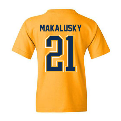 West Virginia - NCAA Women's Basketball : Riley Makalusky - NCAA® March Madness® 2025 Shersey Youth T-Shirt-1