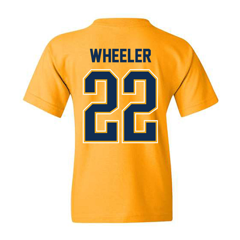 West Virginia - NCAA Women's Basketball : Kierra Wheeler - NCAA® March Madness® 2025 Shersey Youth T-Shirt-1