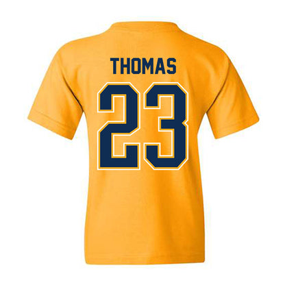 West Virginia - NCAA Women's Basketball : Jordan Thomas - NCAA® March Madness® 2025 Shersey Youth T-Shirt-1
