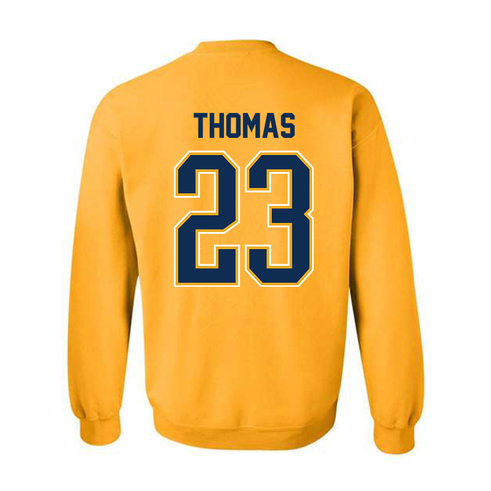 West Virginia - NCAA Women's Basketball : Jordan Thomas - NCAA® March Madness® 2025 Shersey Crewneck Sweatshirt-1